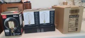 Globe 058219013205 3 New - Clear Glass Vintage Light Bulb 60 Watts Brightness 245 Lumens