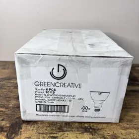 12.5par30g4dim Green Creative 12.5par30g4dim/940fl40 Case Of 6 New 16119 Par30-e26 12.5w 120v Dimmable 4000k Lumens
