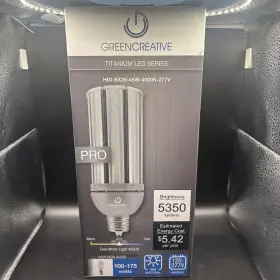 Green Creative 672713579397 New Pro Hid-ex39-45w-4000k-277v Omni Directional 4000k 5350lumens