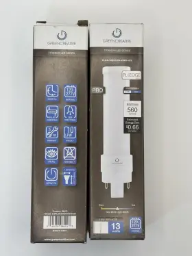 Greencreative 98410 Titanium Led Series Pl Lamp 5.5w 13w Gx23 3 Bulbs
