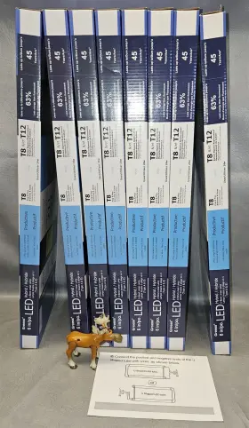 Jlt8-4ftw24g Greess 6 Inch X 24 Led U-bend Linear Lamps T8 Or T12 Ballast Bypass Bulbs Lot Of 8