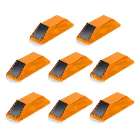 Gryfton 655692738566 8pcs Solar Strobe Light Waterproof Traffic Warning Lights Yellow