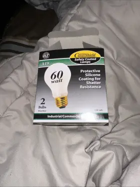 A19rs60 Halco 6141 Shatter Resistant Bc1186 A19rs60/cs 130v 60w 2 Light Bulbs