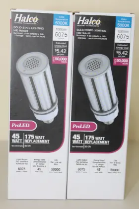Halco Lighting/ex39/led/5000k/6075 2 - Proled Replaces 175w Metal Halide Ex39 Base 6075 Lumens 5000k