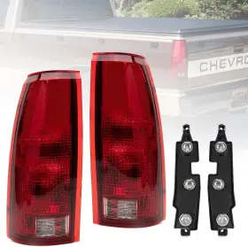 Hangzhan Hy296 Tail Light Assembly Compatible With Chevy Gmc C/k Truck 1988-1998 1995-2000 Tah