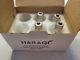 Bulb-s11 Haraqi 4x Lava Lamp/glitter Bulbs 25 Watt S11 E17 Base 120 Volt For 14.5in Lamps