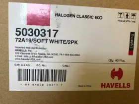 5030317 Havells 28 Pieces 14x2packs 72w A19 Frosted Soft White Halogen 1490-l #3