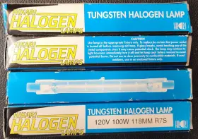 Hikari 844409001448 4 Tungsten Lamp 120v 100w 118mm R7s New
