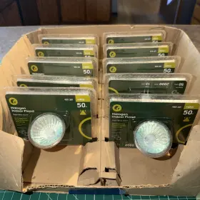 955-201 Home Depot Mr16 50w 12v 42870 Wfl 60 Degree Halogen Lots Of 10