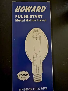 Howard Lighting Products Mh750/bu/bt37/ps Pulse Start Metal Halide 750w M141/e E39 Clea