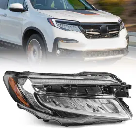 Huray H-btfxj-19dd-9x Led Headlight For Honda Pilot 2019-2022/honda Passport 2019-2021 Oe Hea