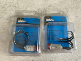 778111 Ideal Two 2 Red Indicator Light 250v Raised Neon Lens 1/2ft Mount Nos