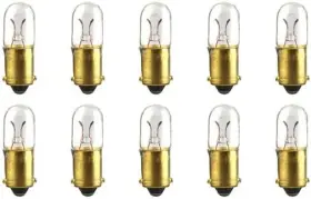 T-3.25 Industries 711181823318 #1866 Bulbs 6.3 V 1.575 W Ba9s Base Shape Box Of 10