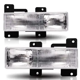 Hl-cck94-2p-oe Isharingautoparts Driver And Passenger Side Headlight Assembly Replacement For 1988-1999 Chevy