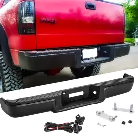 Rb-fod-f150-06-08-bk Isharingautoparts Black Rear Step Bumper Assembly Compatible With 2006 2007 2008 Models After