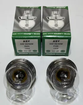 1202-p45t Jahn Lot Of 2 1202 Asym-lampen 55/50w 24v P45t Bulb Lamp Assembly