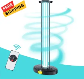 3-gear Jtapure 754194688369 100w Uv Light With Ozone Timer And Remote Control Home Black