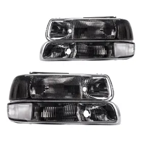 Kax Lah377 Headlight Assembly For 1999-2002 Silverado 1500/2500/3500/1500 Hd/2500 Hd