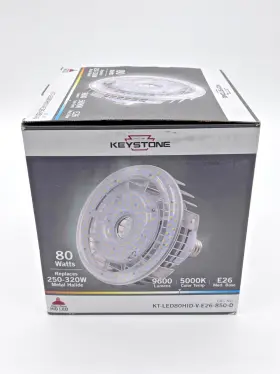 Kt-led80hid-v-e26-850-d Keystone Led Mh Replacement 80w 9600 Lumen 5000k