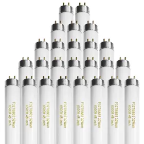 Konideke F32-dl-65 25 Pack T8 Fluorescent Bulbs 4 Foot F32t8/865 White