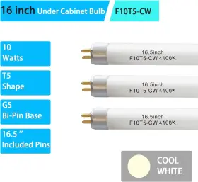 F10t5-cw Kosunrefill 16 Inch 4100k Fluorescent Linear Light Bulb T5 10w Cool White Bulbs #3