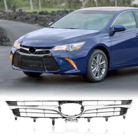 Kspeed Ks-wq-zw-ty-176 Front Bumper Upper Grille For 2015 2016 2017 Toyota Camry Le Se Xle Xs