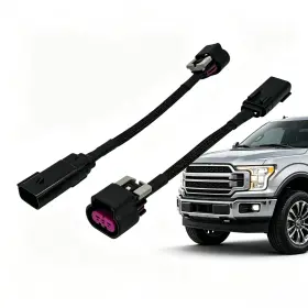 Lamkkxubb Lf552h 2 Pcs Hid To Led Headlight Adapter Harness Compatible With 2009-2014 Ford F-