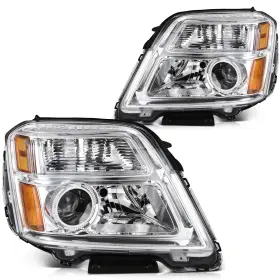 Lbrst 128202-5261-1445349734 Headlight Assembly Fit For Gmc Terrain 2010-2015 Chrome Housing Amber Reflect