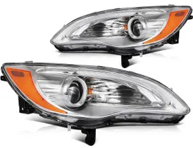 Lbrst 129020-582 Headlight Assembly Fit 2011-2014 For Chrysler 200 Chrome Housing Driver And P