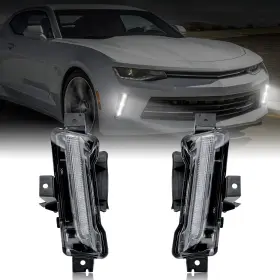 902004xy Ldetxy Daytime Running Lights For Chevy Camaro Drl Driving Fog Light Bumper F