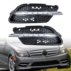 A19-071 Leemas Left Right Led Drl Daytime Running Light Compatible With 2008-2011 Mercedes W