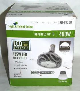 Led-8132m Light Efficient Design 135w Led For Hid Retrofit 5000k High Bay Ex39 Base 8132m