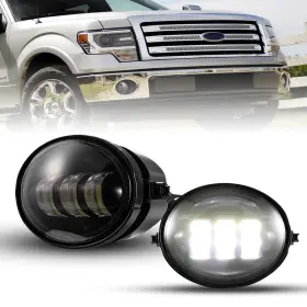 B01mxvu2cp Lite-way F150 Led Fog Lights Compatible 2011 2012 2013 2014 Ford 2pcs X