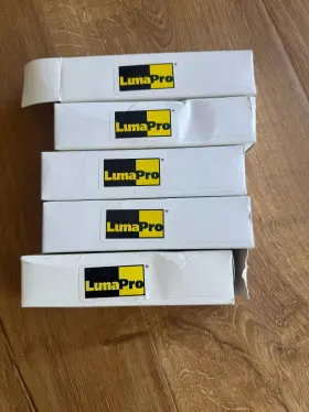 4rzw2 Lumapro Lot Of 5 - Incandescent Light Bulb S6 3w 130v Brand New