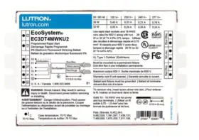 Ec3dt4mwku2 Lutron Ecosystem Cfl Dimming Ballast
