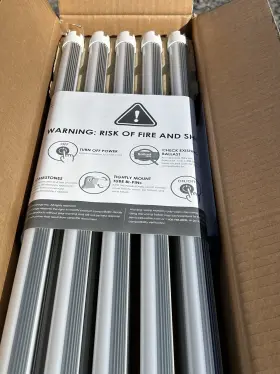 D7r0a Luxul 20 Pack D-lux Led T8 Ballast Compatible Tubes - 4000k 17w G13
