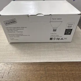 449233 Maintenance Warehouse Led Bulb 9w Par30 3000k 40 Dimmable 60w 120v 650lm 6 Pack