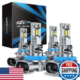 Marsauto B0d261kkx7 H11/h8/h9 9005/hb3 Powersports Bulbs H11 9005 Fog 5 Mins Plug