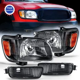 Nilight Na721 Headlight Assembly For 2001 2004 Toyota Tacoma Replacement Headlamp