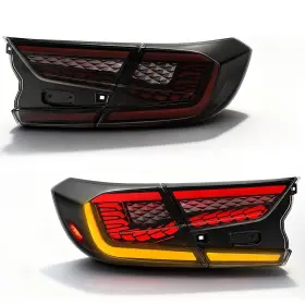 Oksiwa Tl0091234a Sequential Led Tail Lights For 2018 2022 Honda Accord 10th Gen/refresh Cyb