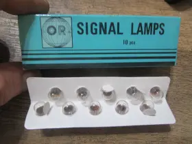 Or B2360 10 Miniature Lamps Light Bulbs 60v 2w Ba9 Base