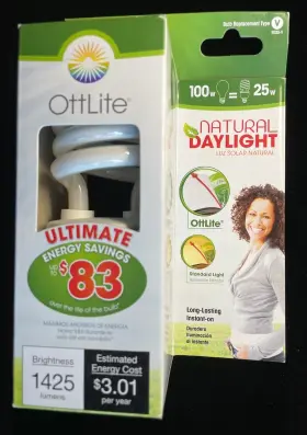 Ottlite Ed25-v Rare Authentic New In Package Excellent Condition