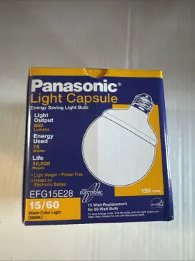 Panasonic Efg15e28 Light Capsule Bulb 15w 850 Lumens - New In Box