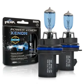 Peak 9004pvx-2bpp 9004 Power Vision Xenon Bright White 65/45-watt Headlights Pack Of 2