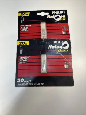 64425 Philips 046677108687 Halogen Capsule 20w 12v T4 Replaces Q20t3/cl Set Of Two New