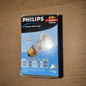 Philips 046677144845 Halogen Flood Light 130 Volt 60w Par38/3000hours