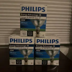 Philips 046677144999 3 Energy Advantage Bulbs Ir Halogen Par30s Spot 10 50w 900 Lumens