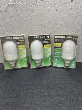 Philips 046677152895 Lot Of 3 Postlight Bulb 14w Energy Saver 60 Outdoor Lamp