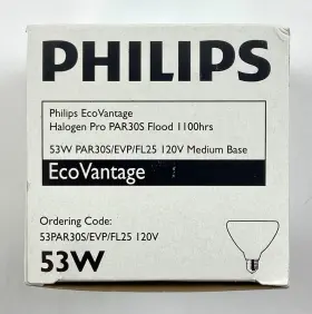 Philips 046677428907 Halogen Bulb 53w Par30 Fl 25 Energy Saving Set Of 6 #2