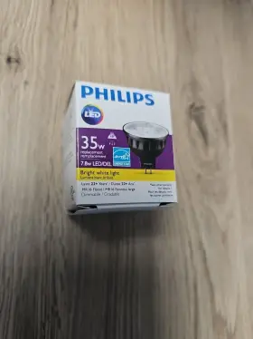 Gu5.3 Philips 046677573584 Led Mr16 35 W 3000 K 480 Lm 25000 Hour S Aluminum